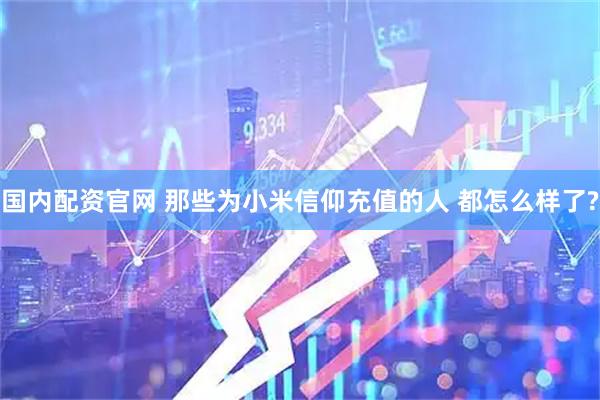 国内配资官网 那些为小米信仰充值的人 都怎么样了?